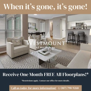 the westmount apartment community is open for leasing at The Westmount at River Park